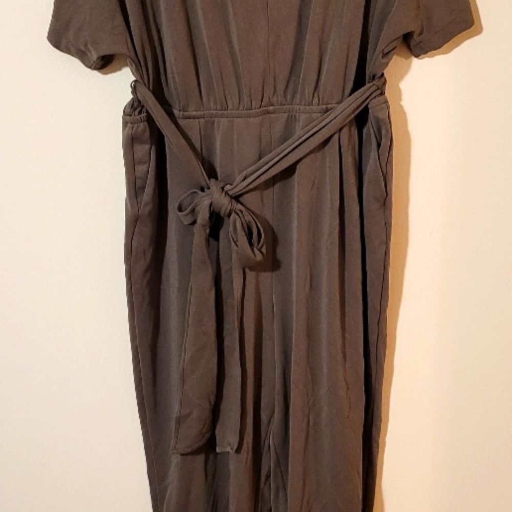 Lane Bryant Olive Jumpsuit